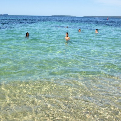 Crystal clear waters of Hyams Beach