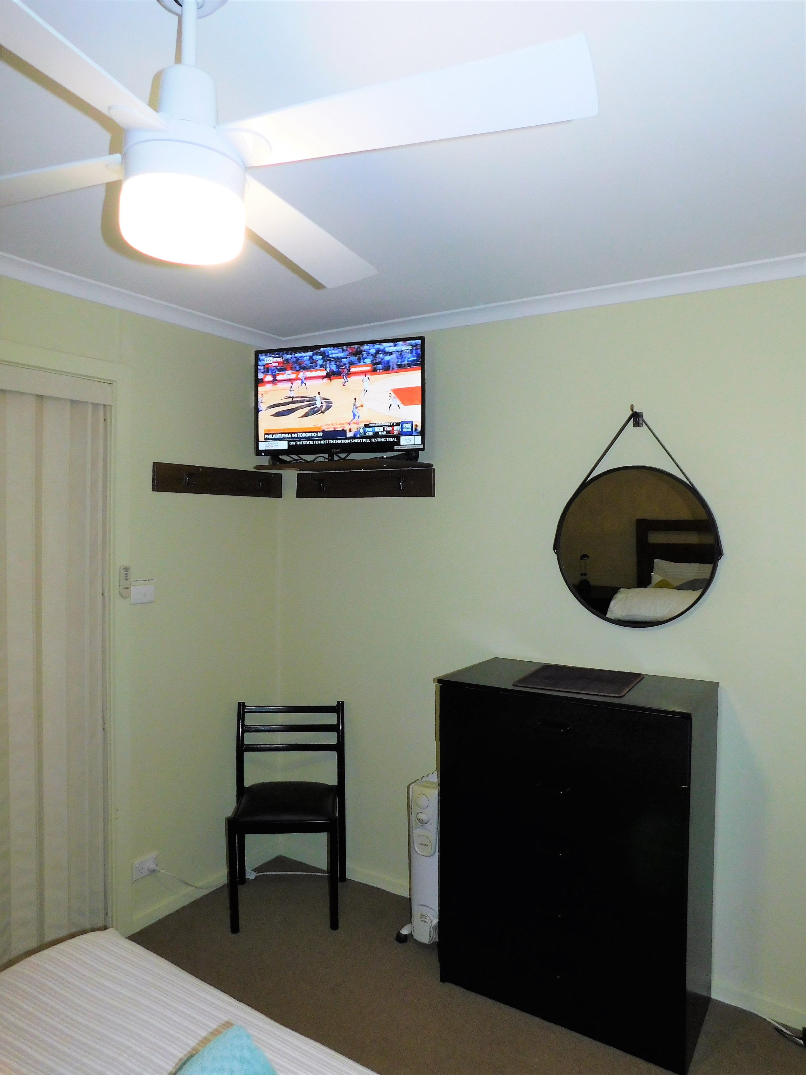 Bedroom with TV and DVD